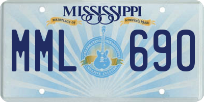 MS license plate MML690