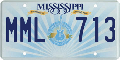 MS license plate MML713