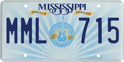 MS license plate MML715