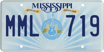 MS license plate MML719
