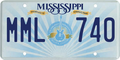 MS license plate MML740