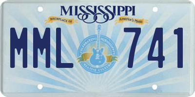 MS license plate MML741