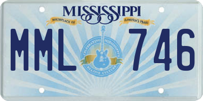 MS license plate MML746