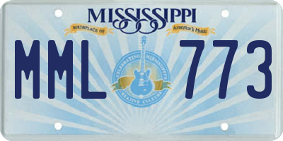 MS license plate MML773