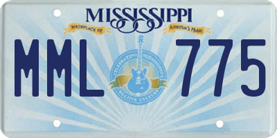 MS license plate MML775