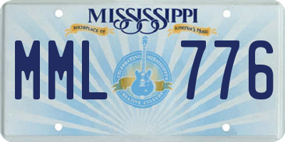 MS license plate MML776