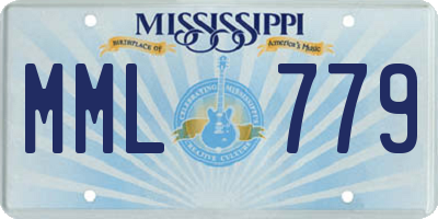 MS license plate MML779