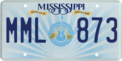 MS license plate MML873