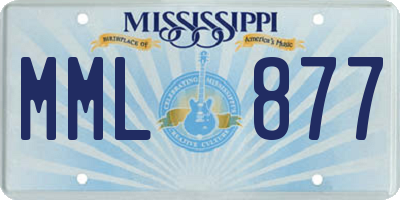 MS license plate MML877