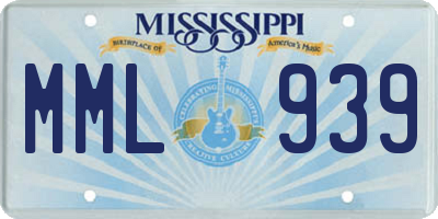 MS license plate MML939