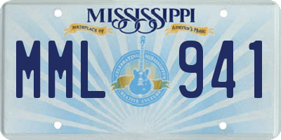 MS license plate MML941