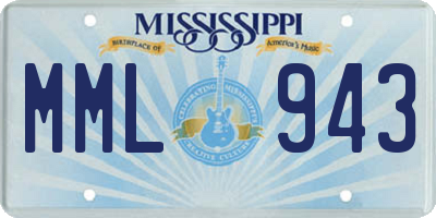 MS license plate MML943