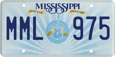 MS license plate MML975