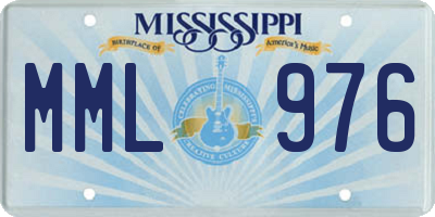 MS license plate MML976