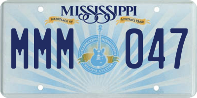 MS license plate MMM047