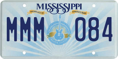 MS license plate MMM084