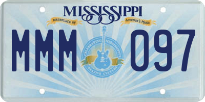 MS license plate MMM097