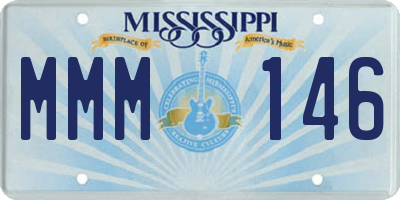 MS license plate MMM146