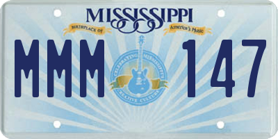 MS license plate MMM147