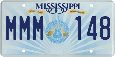 MS license plate MMM148