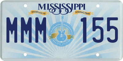 MS license plate MMM155