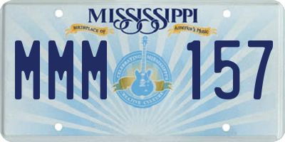 MS license plate MMM157