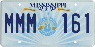 MS license plate MMM161