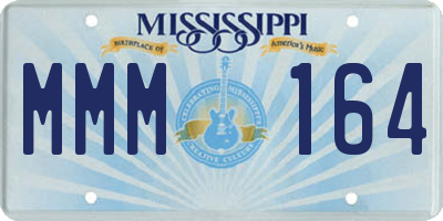 MS license plate MMM164