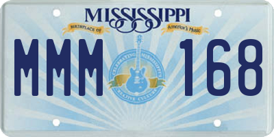 MS license plate MMM168