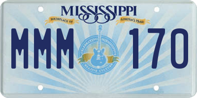 MS license plate MMM170