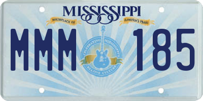 MS license plate MMM185