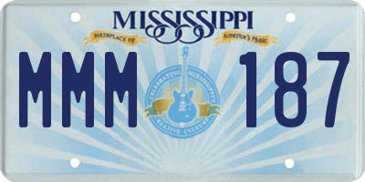 MS license plate MMM187
