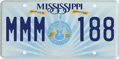 MS license plate MMM188