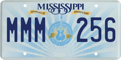 MS license plate MMM256