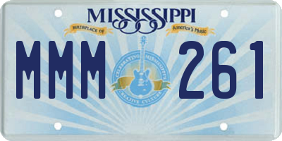 MS license plate MMM261