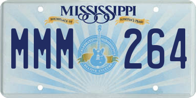 MS license plate MMM264