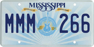 MS license plate MMM266
