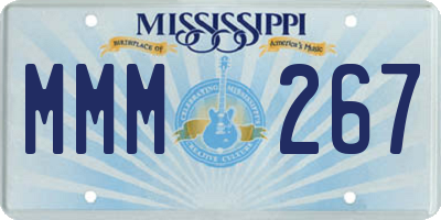 MS license plate MMM267