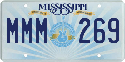 MS license plate MMM269