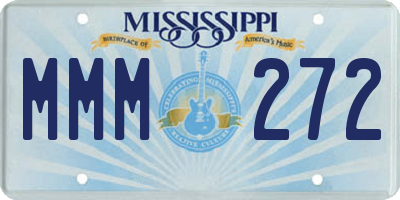 MS license plate MMM272
