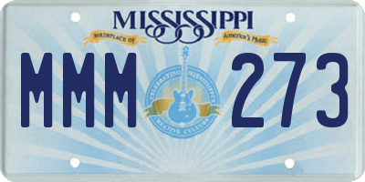 MS license plate MMM273
