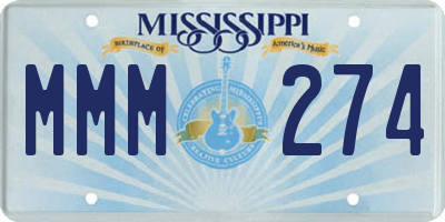 MS license plate MMM274