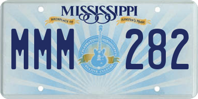 MS license plate MMM282