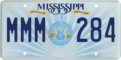 MS license plate MMM284