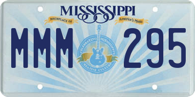 MS license plate MMM295