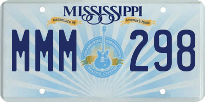 MS license plate MMM298