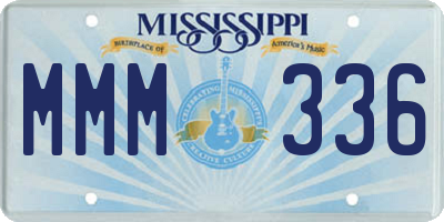 MS license plate MMM336