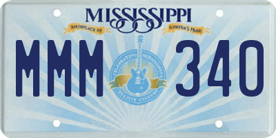 MS license plate MMM340