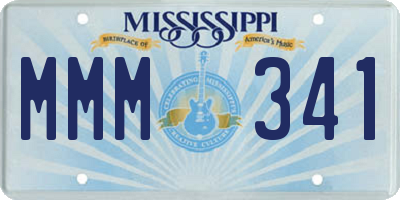 MS license plate MMM341