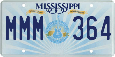MS license plate MMM364